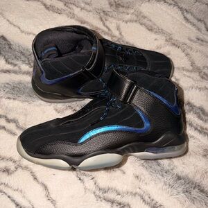 Men’s Nike air penny 4 Black and Blue Athletic Shoes
